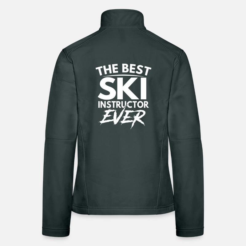 Skier Instructor Celebration The Best ski  Women's Softshell Jacket