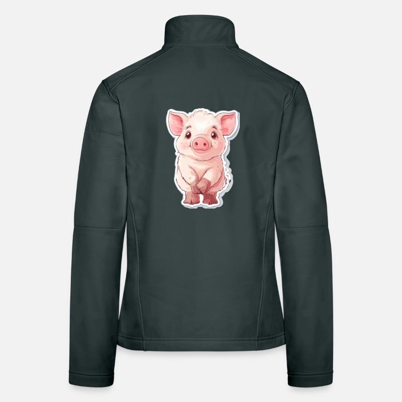 Pig Piglet Women's Softshell Jacket