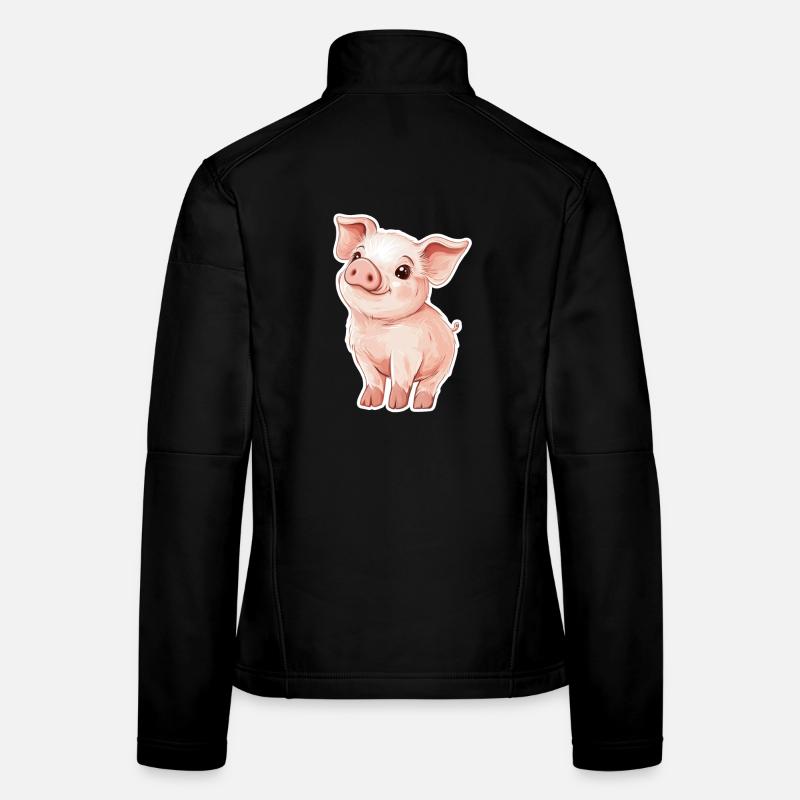 Pig Piglet Women's Softshell Jacket