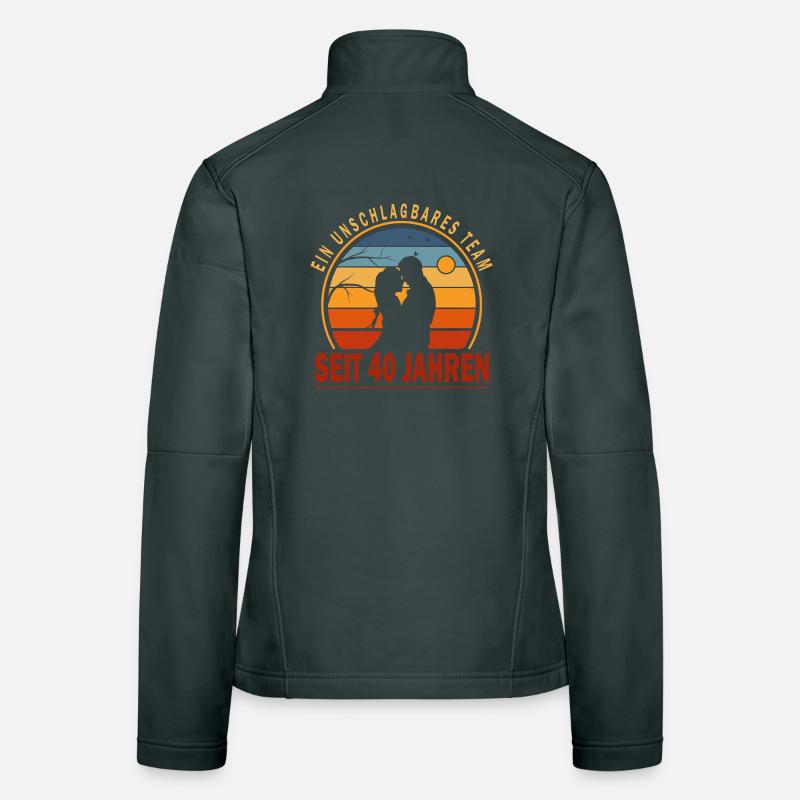 40 Jahre Beziehung Geschenk Ehemann Ehefrau Frauen Softshelljacke