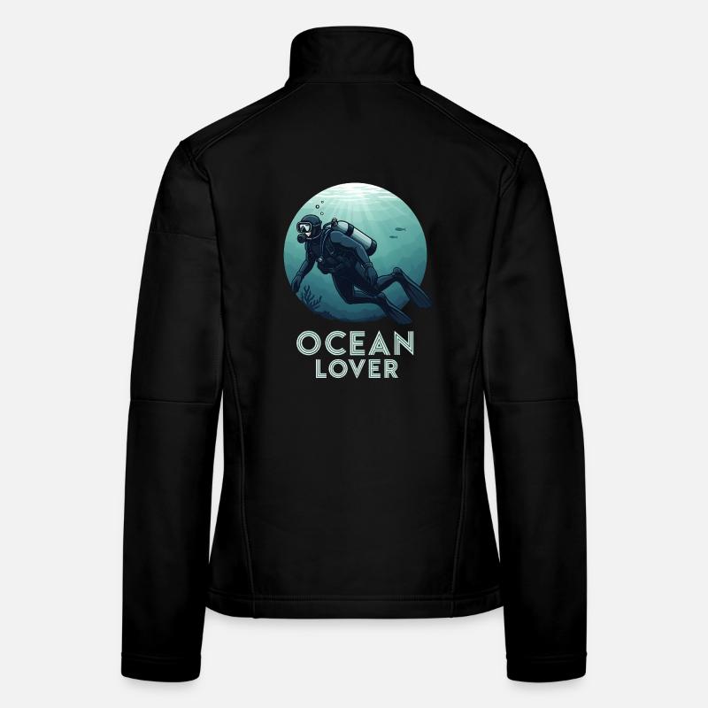 Ocean Lover Diver Women's Softshell Jacket