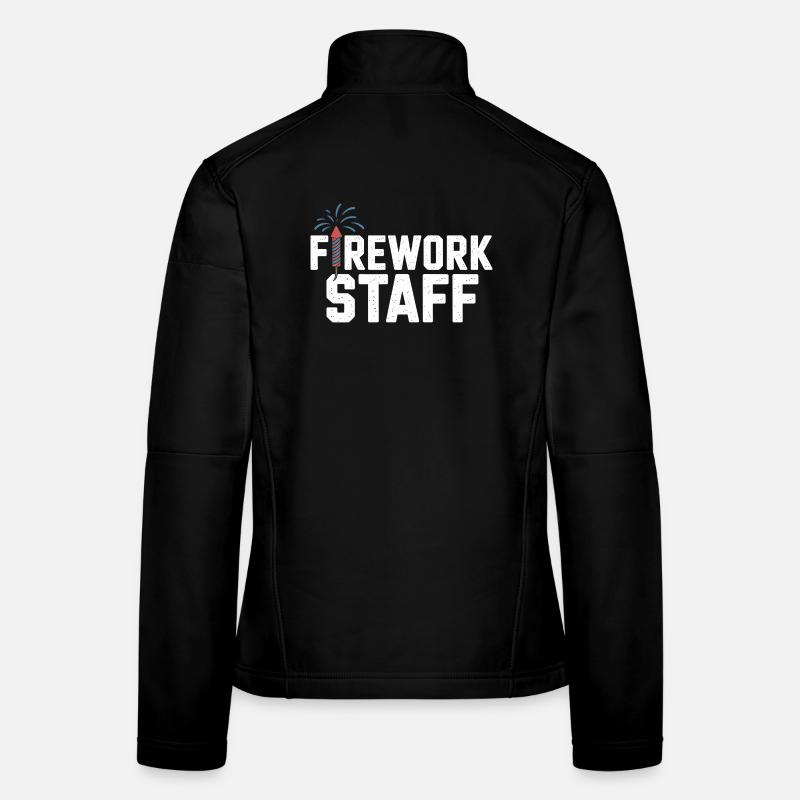  Firework Stuff Party Crew Independence Day 4th of Frauen Softshelljacke