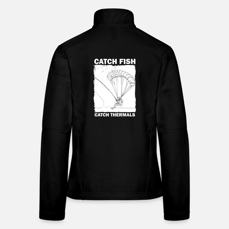 Angler mit Fallschirm Frauen Softshelljacke