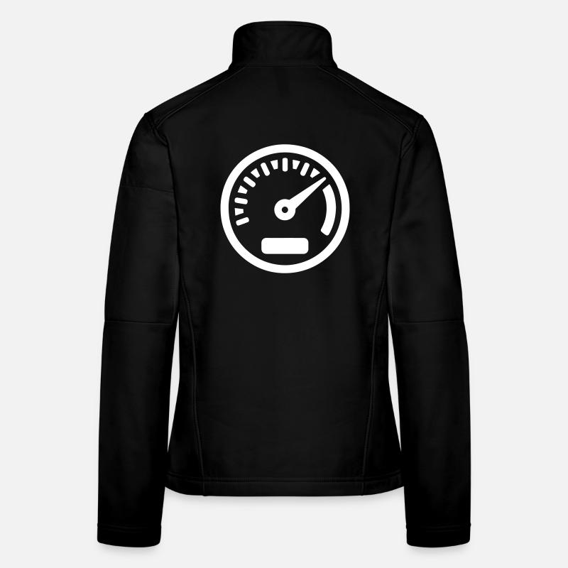 Compteur de vitesse Kmh Accélérateur Veste en tissu softshell Femme