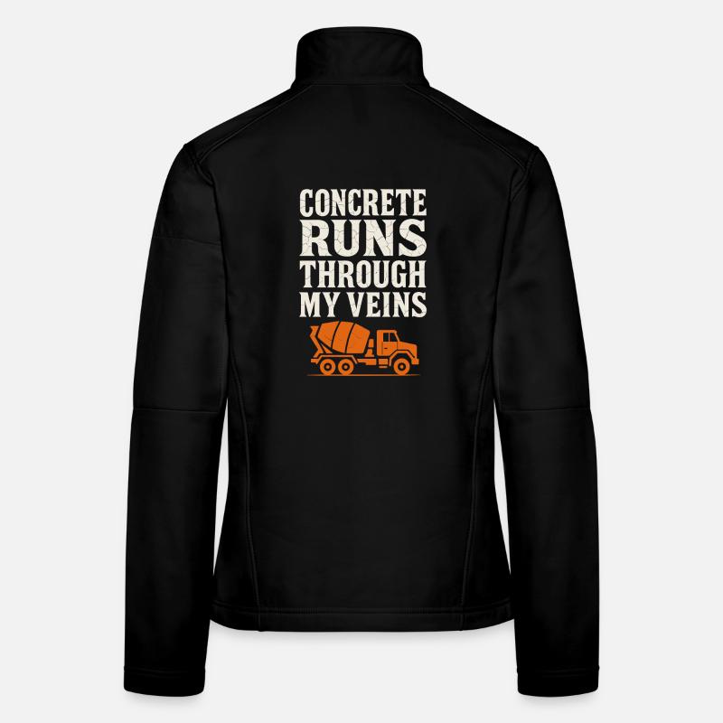 Road Construction Team Asphalt Concrete Team Women's Softshell Jacket