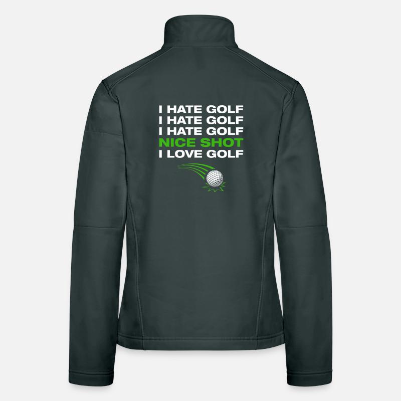I love golf Golfer Golf Golfing Women's Softshell Jacket
