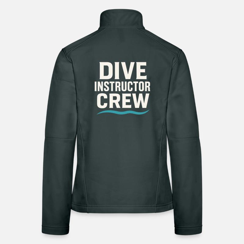 Instructeur de plongée Équipage de plongée Pride Enseignement Veste en tissu softshell Femme
