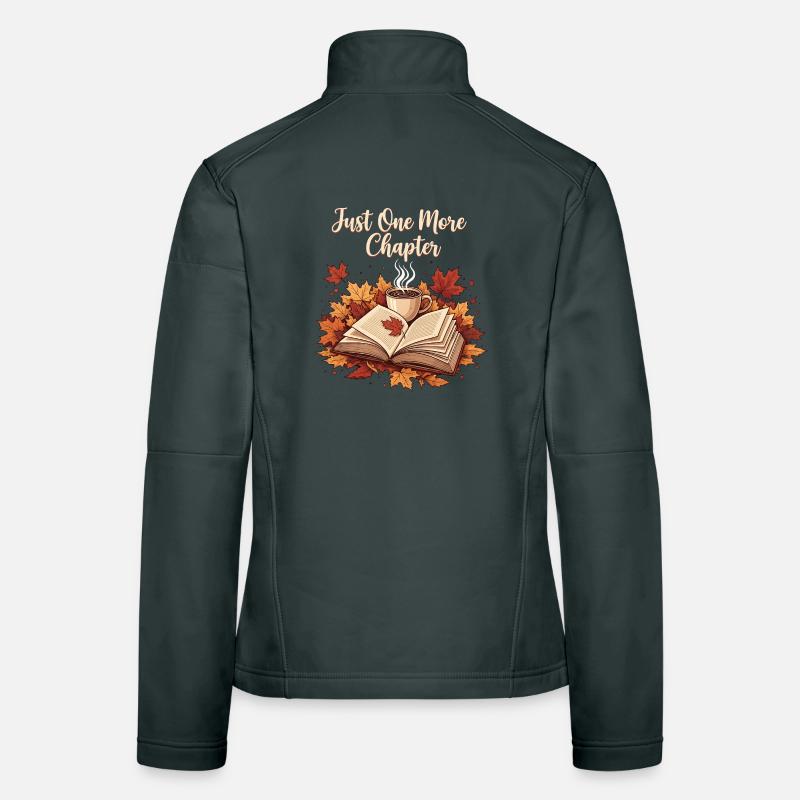 Motif de lecture de « Juste un chapitre de plus » Veste en tissu softshell Femme