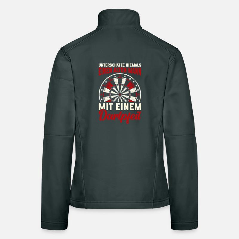Fléchettes Fléchettes Jeu de fléchettes Lecteur de fléchettes Veste en tissu softshell Femme