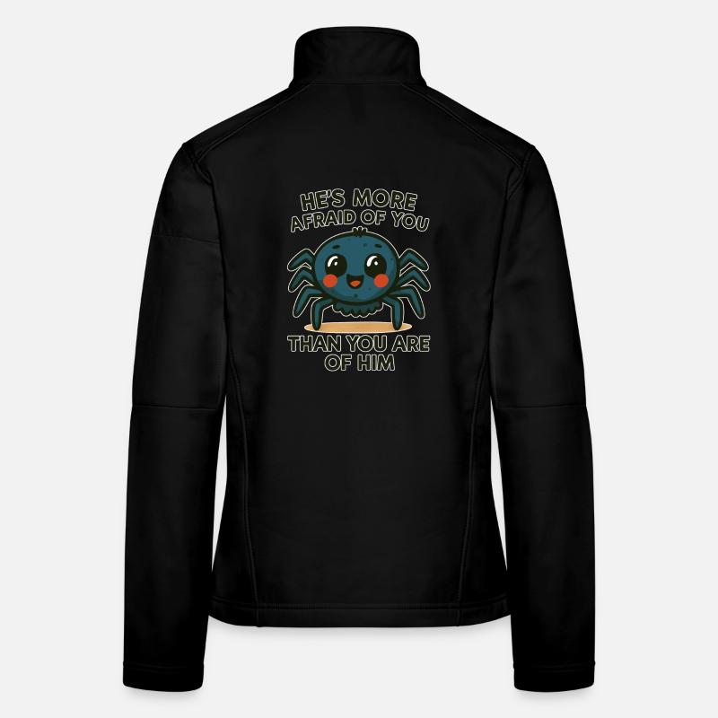 Spider Cute Spider Cartoon Women's Softshell Jacket