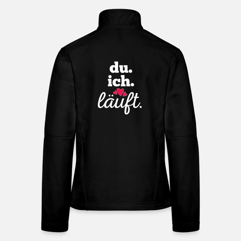 Du ich läuft – modernes Partner Design Frauen Softshelljacke