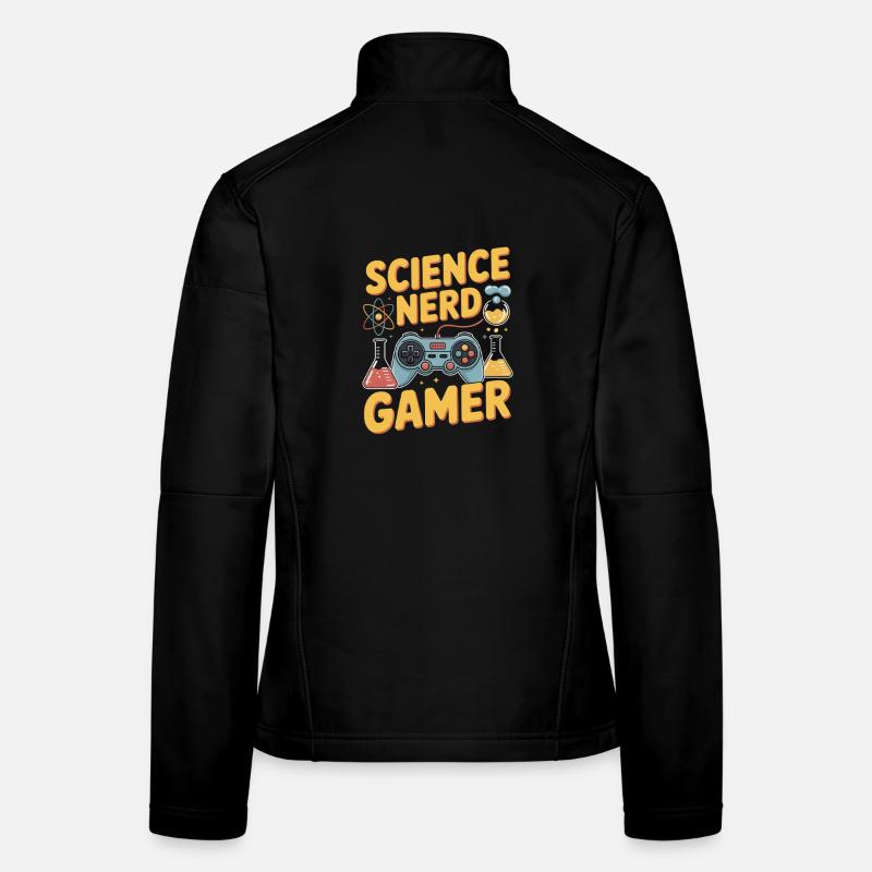 Science Nerd Gamer Controller Chemie Physik Frauen Softshelljacke