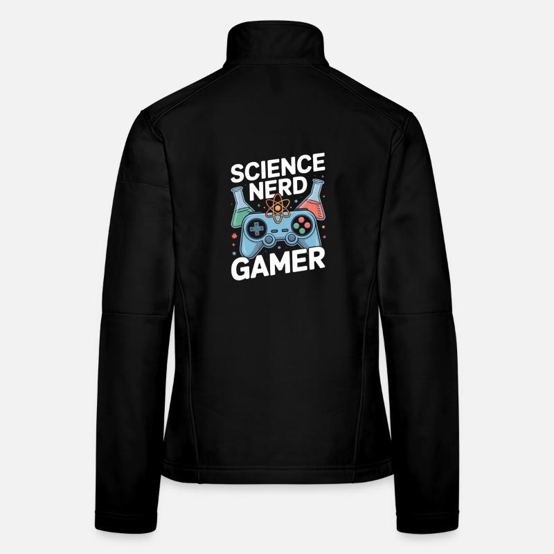 Science Nerd Gamer Controller Chemie Labor - Frauen Softshelljacke - Schwarz