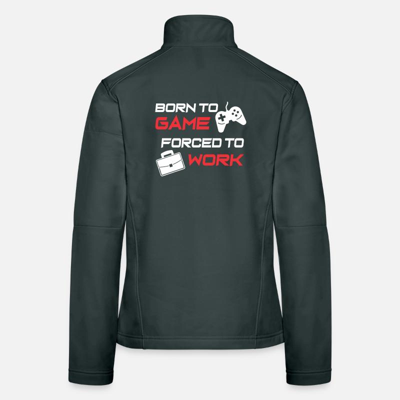 Gamer Work Ethic Graphic Tee Women's Softshell Jacket