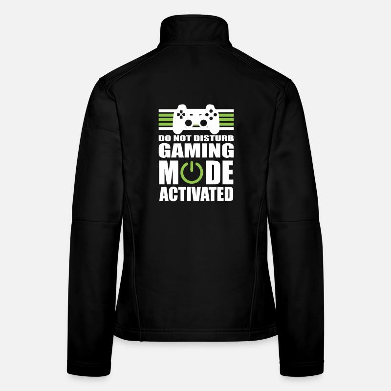 Gaming-Modus: Nicht stören - Frauen Softshelljacke - Schwarz