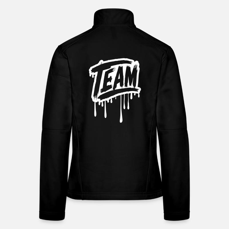 Équipe Graffiti Veste en tissu softshell Femme