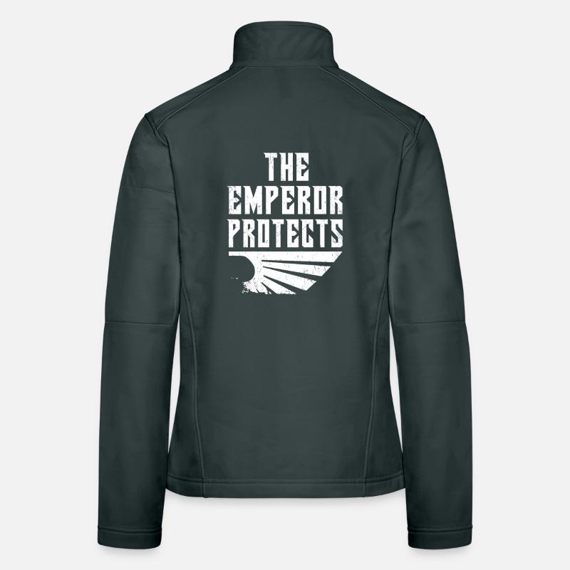 Emperor Protects. Sci-fi Game Fantasy Space Design Women's Softshell Jacket