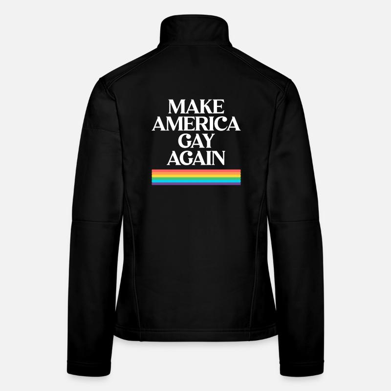 Make America Gay Again - Pride Design Veste en tissu softshell Femme
