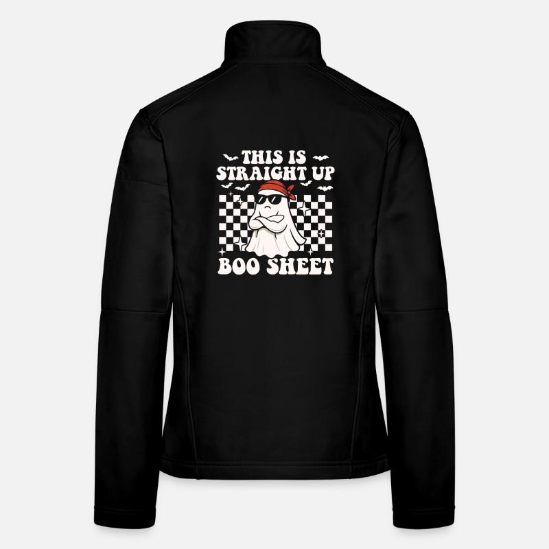 C’est carrément Boo Sheet Funny Ghost Veste en tissu softshell Femme