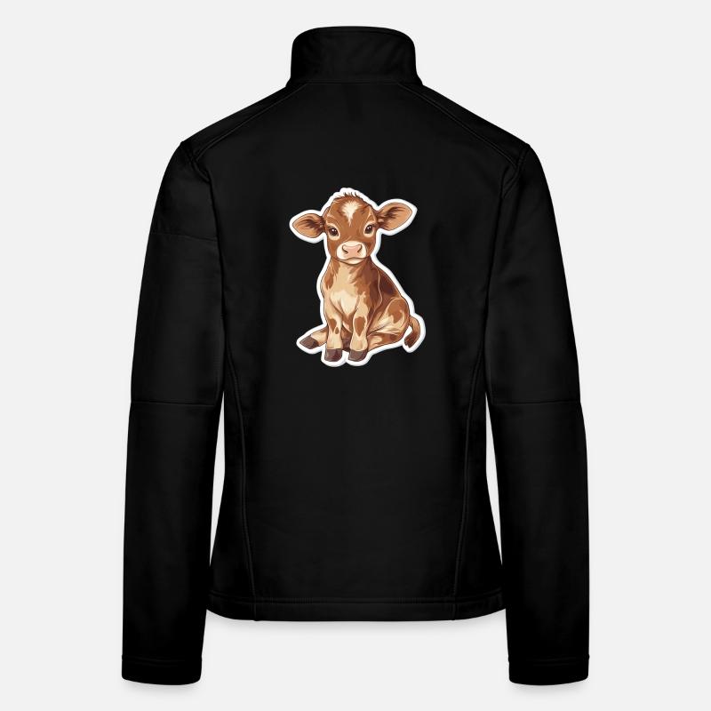 Kuh Frauen Softshelljacke