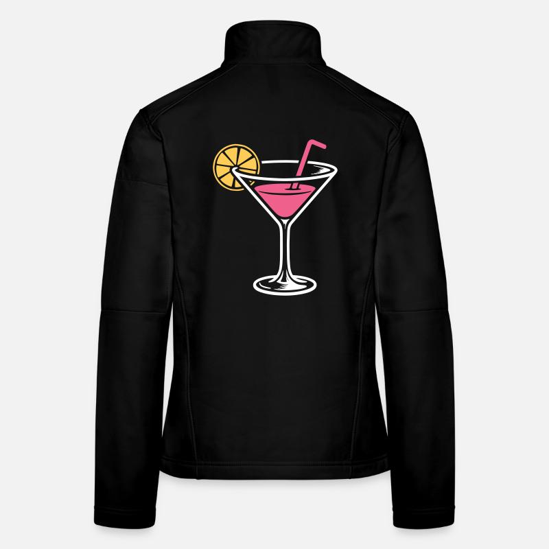 Cocktail Alcool Boisson mélangée Long drinks Veste en tissu softshell Femme