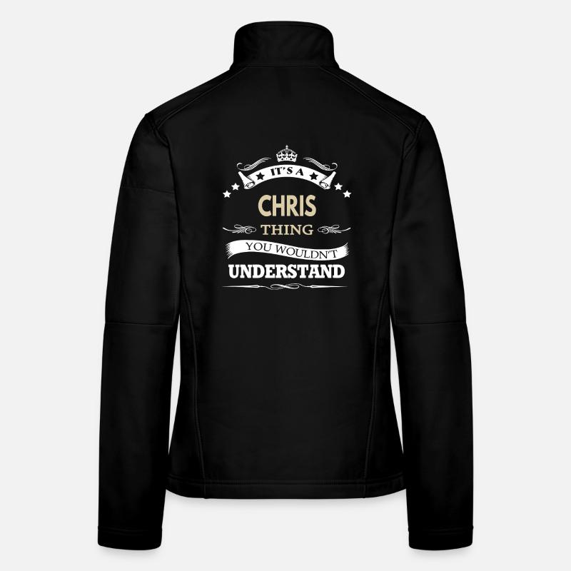 C’est un truc de Chris que vous ne comprendriez pas Veste en tissu softshell Femme