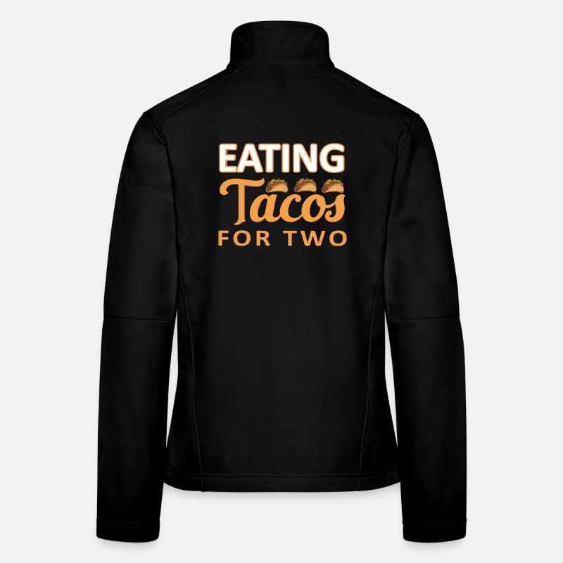 Graphique de tacos vibrant pour les gourmands Veste en tissu softshell Femme