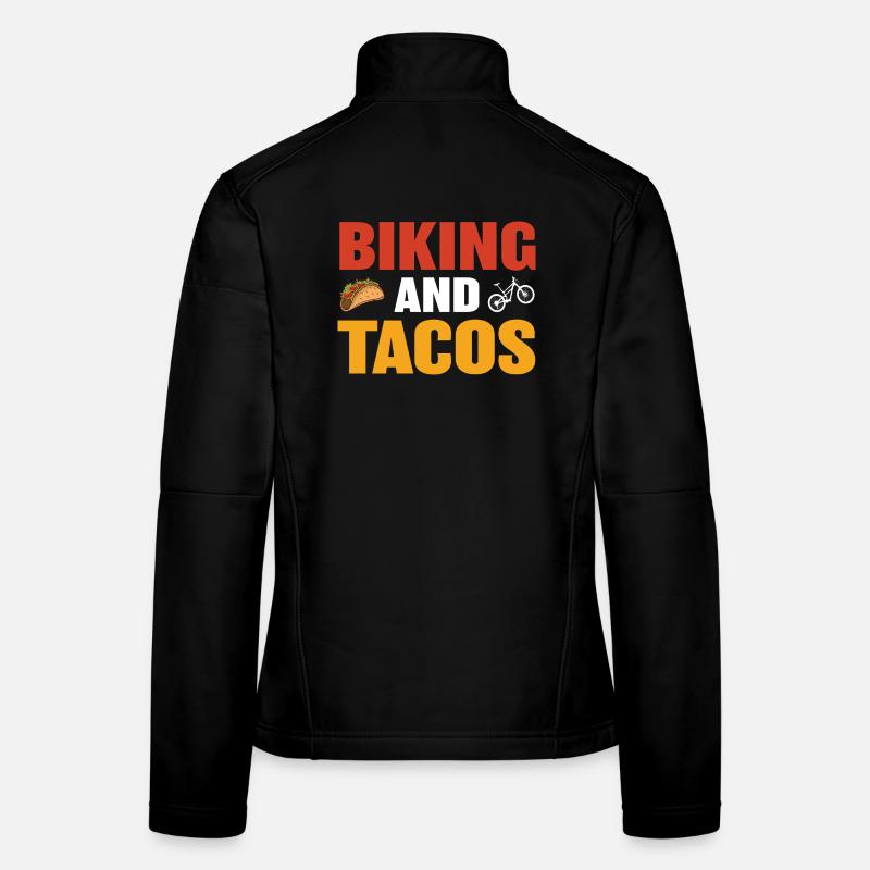 Vélo et tacos conçus pour les loisirs Veste en tissu softshell Femme