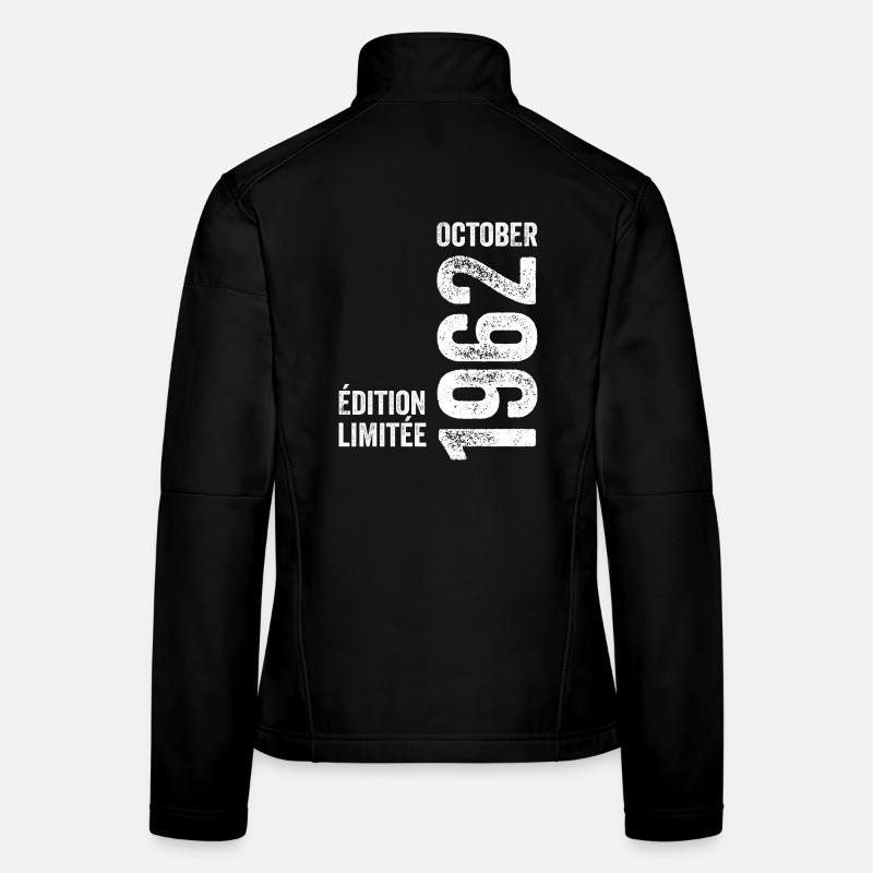 Légendes Octobre 1962 Millésime Octobre 1962 Rétro Veste en tissu softshell Femme
