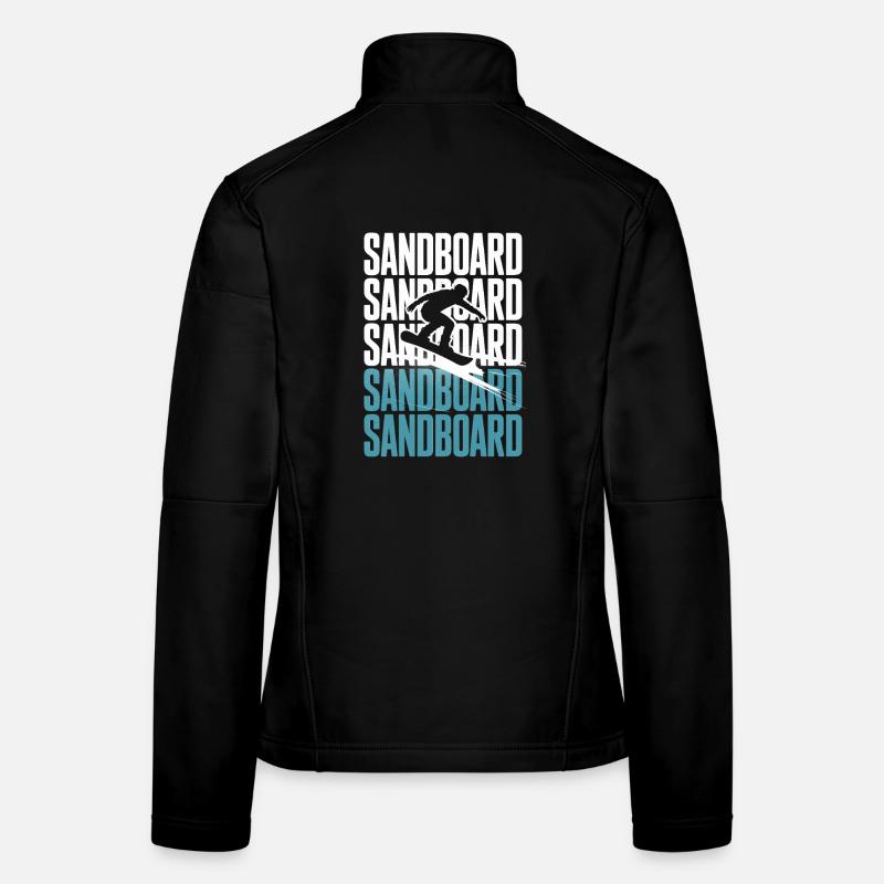 Retro Sandboarder Summer Sandboarding Frauen Softshelljacke