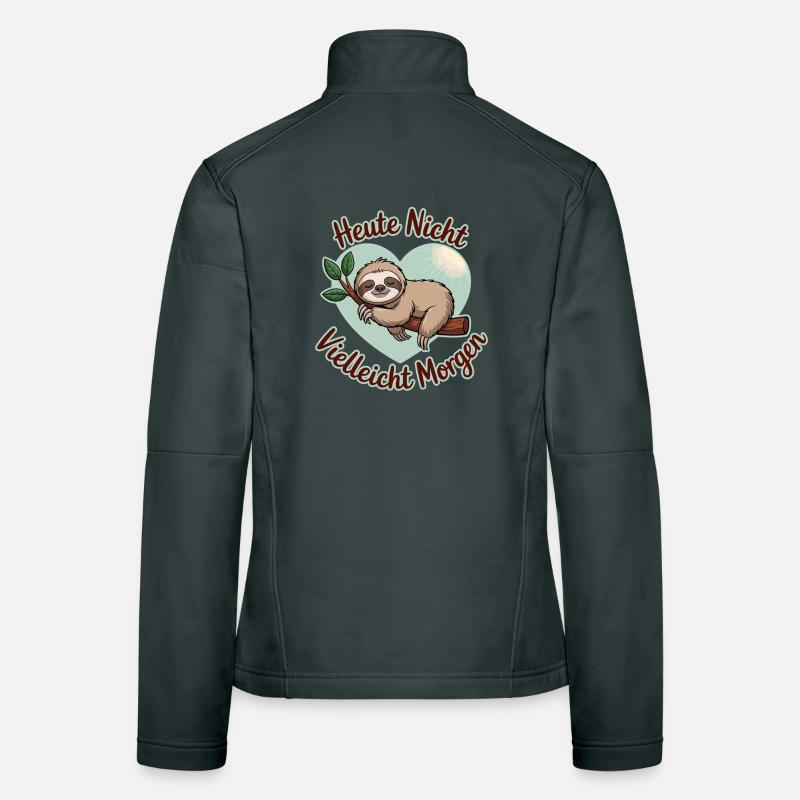 Not today maybe tomorrow sloth heart Women's Softshell Jacket