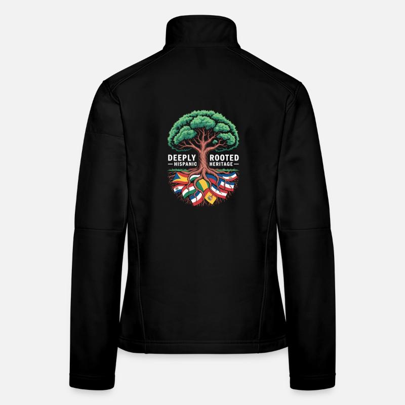 Deeply Rooted Hispanic Heritage Wurzeln Frauen Softshelljacke