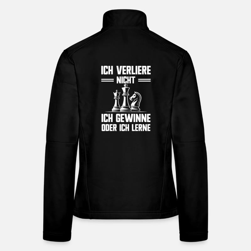 Sagesse des échecs Ne perdez pas de profits et n’apprenez pas Veste en tissu softshell Femme