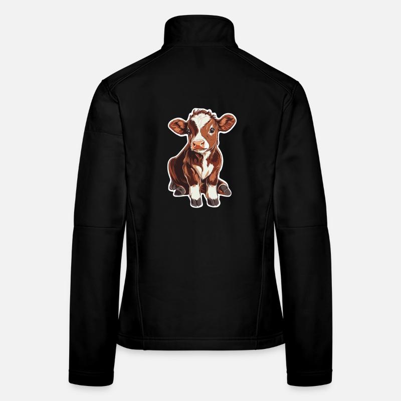Kuh Frauen Softshelljacke