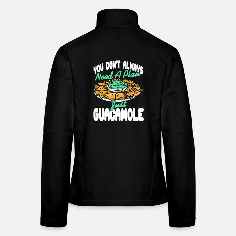 Je sais que le guacamole est extra drôle avocat citation mème Veste en tissu softshell Femme