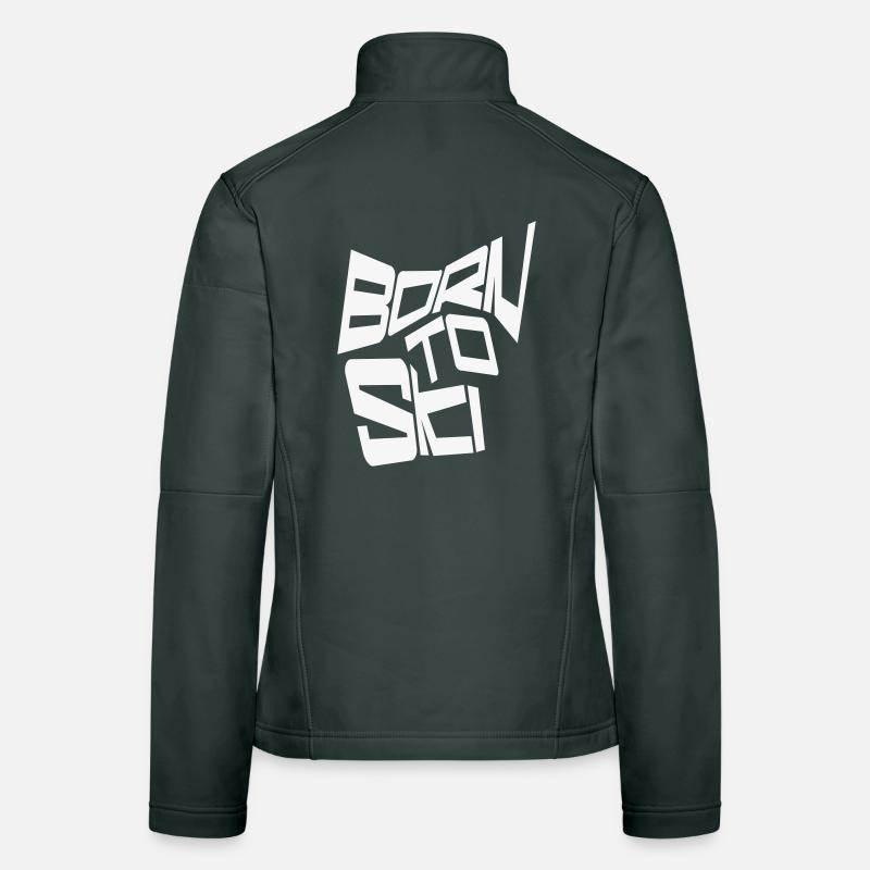 Motif de ski - Moderne Veste en tissu softshell Femme