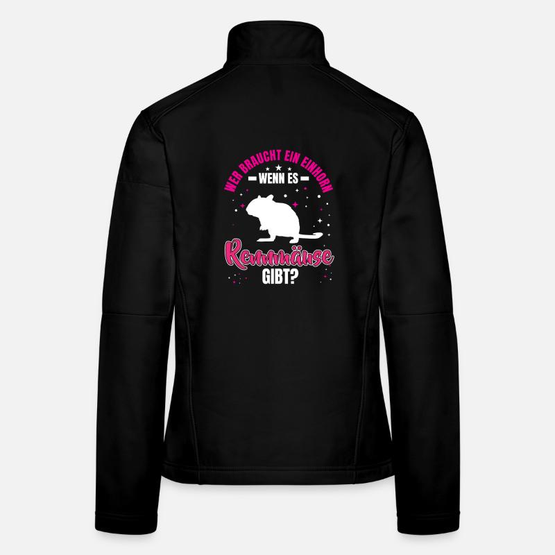 Rennmaus ist echt Nagetier Gerbil Frauen Softshelljacke