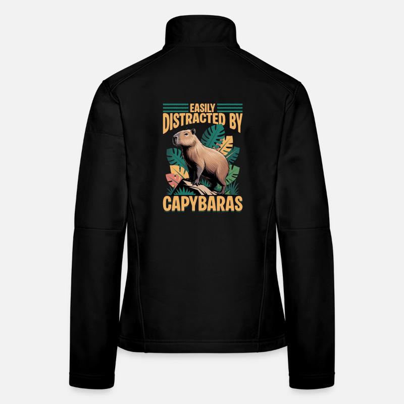 Funny Capybara Frauen Softshelljacke