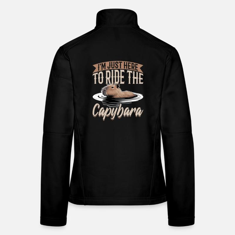 Funny Capybara Frauen Softshelljacke