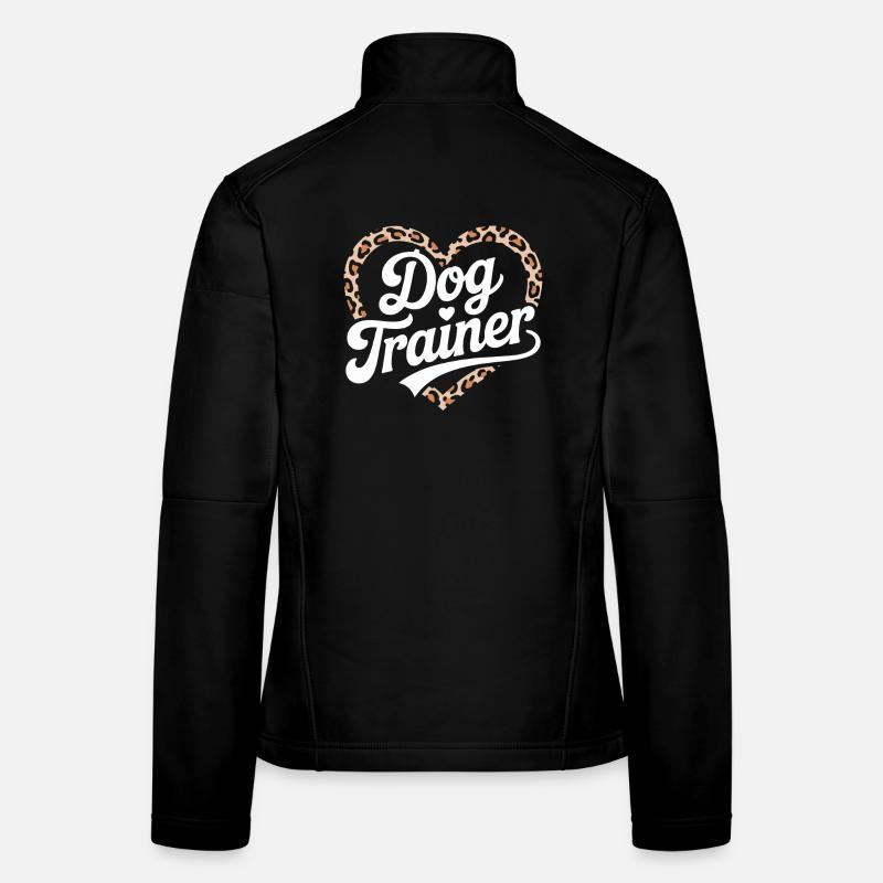 Hundetrainer Herz Design Frauen Softshelljacke