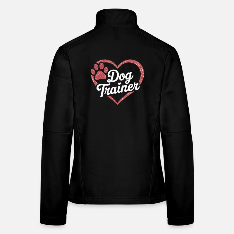 Hundetrainer Herz Design Frauen Softshelljacke