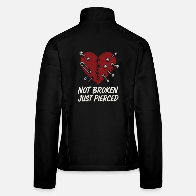 Piercing Addict Body Mod Enthusiast Veste en tissu softshell Femme
