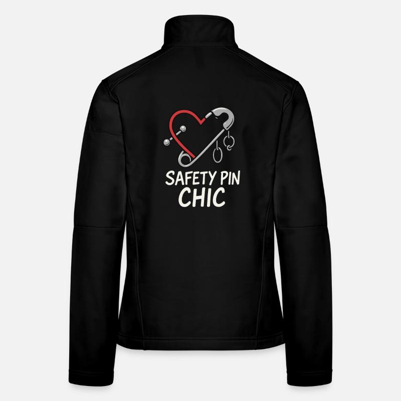Piercing Addict Body Mod Enthusiast Veste en tissu softshell Femme