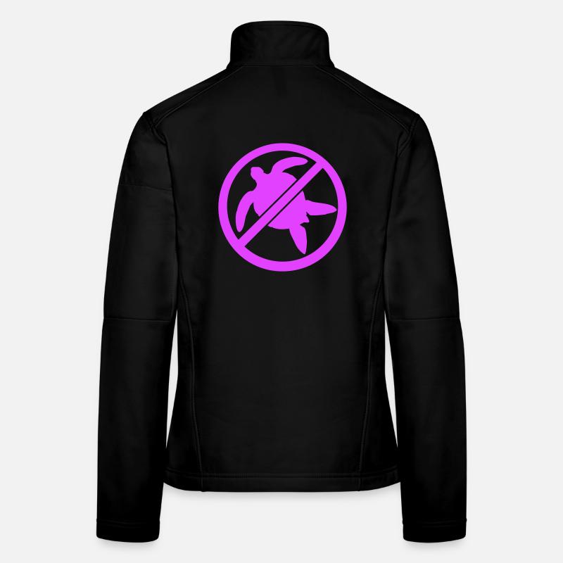 No Water Turtle Forbidden Shield Zone Against Women's Softshell Jacket