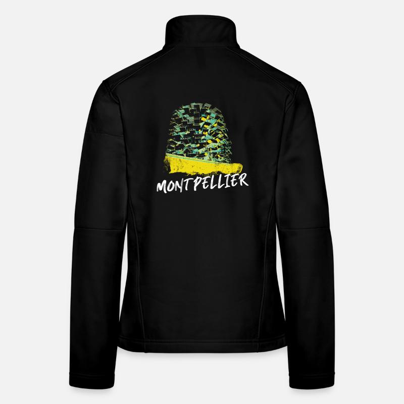 Montpellier Dynamische Farben in der Architektur Frauen Softshelljacke