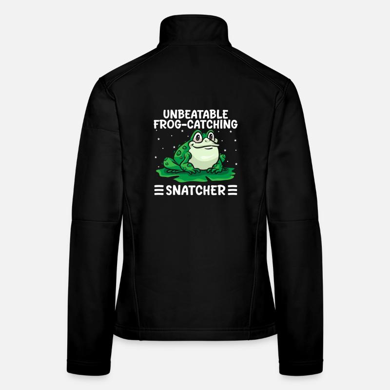 Frog Catcher Imbattable Attrapeur de grenouilles Snatcher Veste en tissu softshell Femme