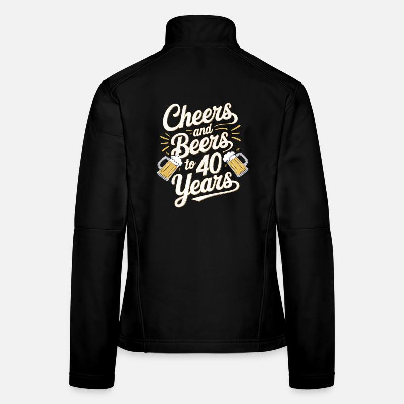 Vive la célébration des 40 ans de la bière Veste en tissu softshell Femme