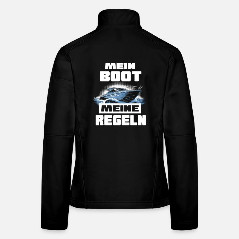 Mein Boot meine Regeln Frauen Softshelljacke