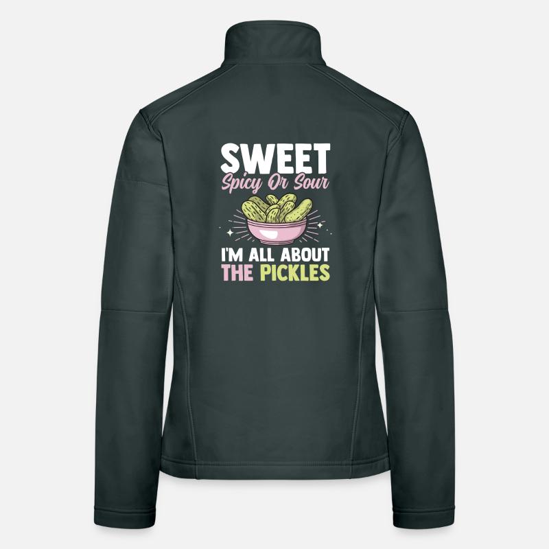 Süß Sauer Scharf Gurken Erntedankfest Geschenk Frauen Softshelljacke