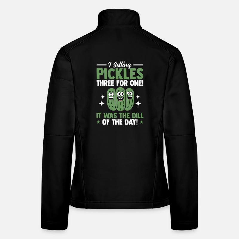 Cucumber Vendor, Pickles, Dill, Cucumber Gift Women's Softshell Jacket